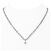 Image 1 : 12 ctw Cushion Cut Diamond Designer Necklace 18K White Gold