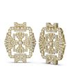 Image 2 : 3.61 ctw Diamond Earrings 18K Yellow Gold