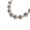 Image 2 : 20 ctw Diamond and Pearl Necklace 18K Rose Gold
