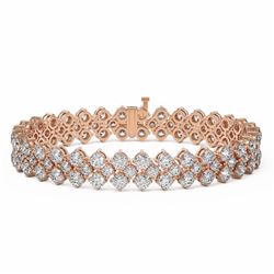 20.5 ctw Diamond Designer Bracelet 18K Rose Gold