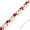 Image 5 : 14kt White and Yellow Gold 10.60 ctw Pink Tourmaline and Diamond Statement Brace