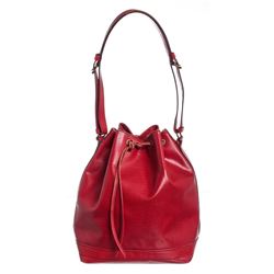 Louis Vuitton Red Epi Leather Noe GM Drawstring Shoulder Bag