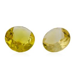 1.18 ctw.Natural Round Cut Citrine Quartz Parcel of Two