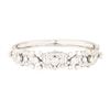 4.25 ctw Diamond Bangle Bracelet - 14KT White Gold