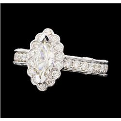 1.80 ctw Diamond Ring - 14KT White Gold