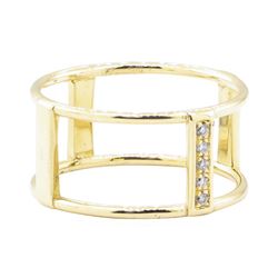 0.10 ctw Diamond Ring - 14KT Yellow Gold