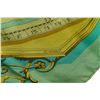 Image 7 : Hermes Green Silk Astrology Calendar Scarf