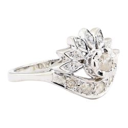 0.80 ctw Diamond Ring - 14KT White Gold