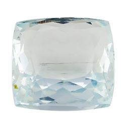 8.82 ct.Natural Square Cushion Cut Aquamarine