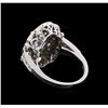 Image 3 : 1.92 ctw Aquamarine and Diamond Ring - 14KT White Gold