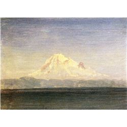 Snowy Mountains in the Pacific Northwest by Albert Bierstadt