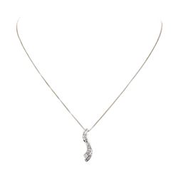 0.50 ctw Diamond Journey of Life Pendant with Chain - 10KT White Gold