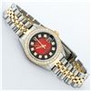 Image 3 : Rolex Ladies 2 Tone 14K Red Vignette VS Diamond Datejust Wristwatch
