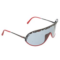 Christian Dior Red Black Acryllic Sunglasses