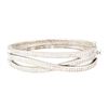 2.70 ctw Diamond Bangle Bracelet - 18KT White And Yellow Gold