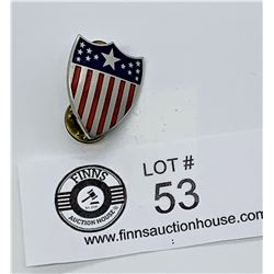 Stars and Stripes Enamel Lapel Pin By NS Meyar New York.