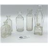 Image 2 : Lot of Clear Vintage Antique Apothocary Bottles