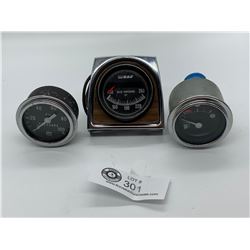 3 Vintage Car Gauges