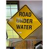 Image 1 : Vintage Metal Road Underwater Triangle Road Sign.32" x 32"