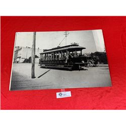 An Early Blown Up Image of a Vancouver Street Car