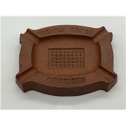 A Very Interesting Advertising Ashtray Circa 1900-1910 Brick Manufacture