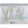 Image 2 : Set of 4 Cystal Liquor Glasses