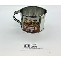 Vintage Ponderosa Bonanza Tin Cup