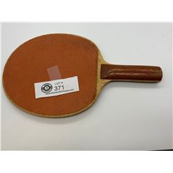 A Vintage Table Tennis Bat Made By Crest