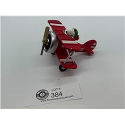 A Snoopy Biplane Christmas Ornament