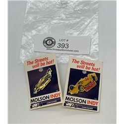 A Pair of Vancouver Molson's Indy Pins in Original Packages