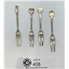 Image 2 : Lot of 4 Sterling Silver Forks