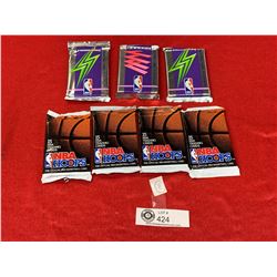 8 Unopened 1991 and 1992 Season Basketball Trading Cards by Skybox