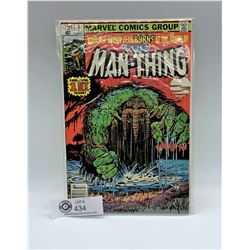 Marvel Comics Number 1 Volume 1 The Man Thing Frightful First Issue In Plastic on White Board