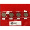 Image 1 : Lot of 4 British 2 Shilling Coins 1947,1948, 1949 abd 1965