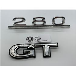 Vintage Car Emblems GT and a 280