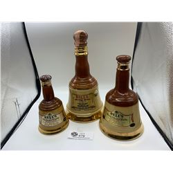 Bell's Scotch Whiskey Perth Scotland. 3 Bells Handcrafted Regal China. Empty Box