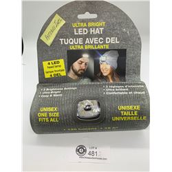 A Brand New In the Package Ultra Light LED Hat Touque