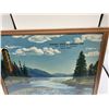 Image 2 : Vintage Cenral Auto and Upholstery Painting with Thermometer In a  Frame