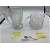 Image 2 : McDonald's Heavy Etched Glasses from 1985 1992 Flintstones and DC Comics The Riddler