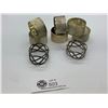 Image 2 : Set of 6 Retro 1970's Silvet Plated Napkin Rings + 2 Extra Ones