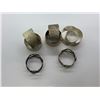 Image 3 : Set of 6 Retro 1970's Silvet Plated Napkin Rings + 2 Extra Ones