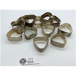 Set of 12 Made for Eaton's Silver Plated Napkin Rings