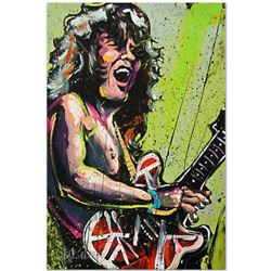 "Eddie Van Halen (Eddie)" Limited Edition Giclee on Canvas by David Garibaldi, Numbered from Miniatu