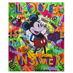 Nastya Rovenskaya- Mixed Media "The Answer is Love"