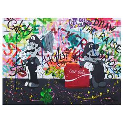 Nastya Rovenskaya- Mixed Media "Loving Coca Cola"
