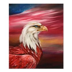 Martin Katon, "American Bird" Original Oil Painting on Canvas, Hand Signed with Certificate Authenti