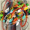 Image 2 : George Marlowe, "County Line" Original Acrylic Painting on Canvas, Hand Signed with Certificate of A