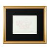 Image 1 : Guillaume Azoulay, "Essai AA" Framed Original Color Pencil Drawing, Hand Signed with Letter of Authe