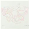 Image 2 : Guillaume Azoulay, "Essai AA" Framed Original Color Pencil Drawing, Hand Signed with Letter of Authe