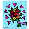 Image 1 : Romero Britto "Thank You" Hand Signed Limited Edition Giclee on Canvas; COA